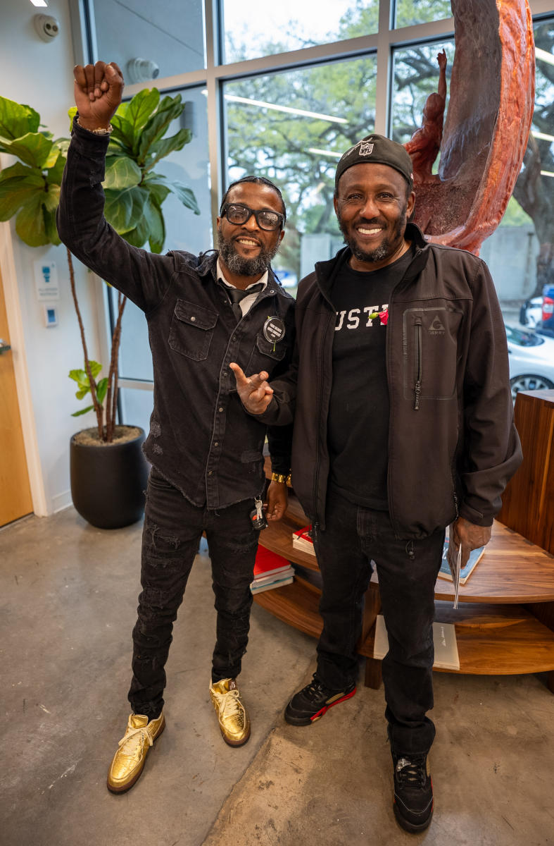 Jerome Morgan with Larry Delmore
