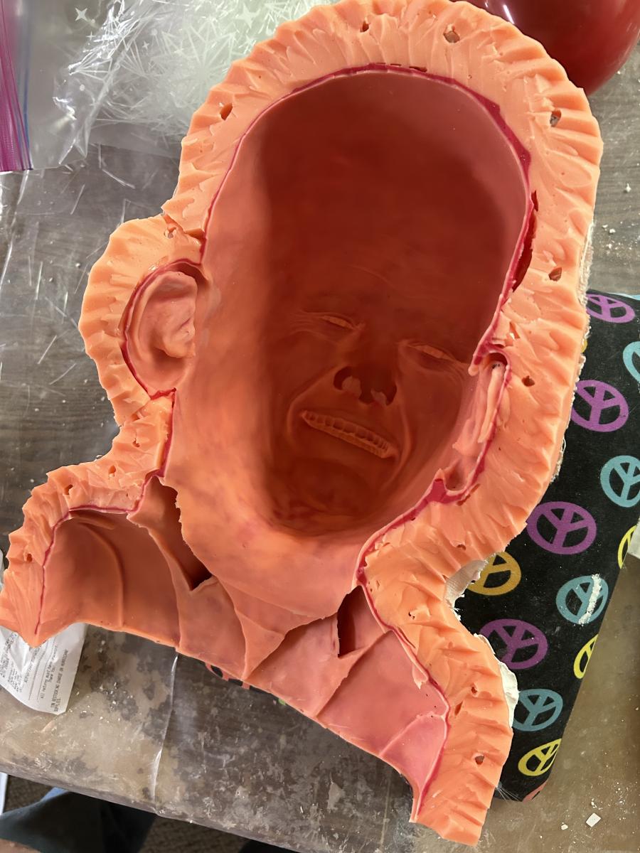 Inside of a mold