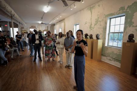 Jee Park speaking to the attendees