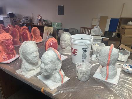 Adding plaster molds