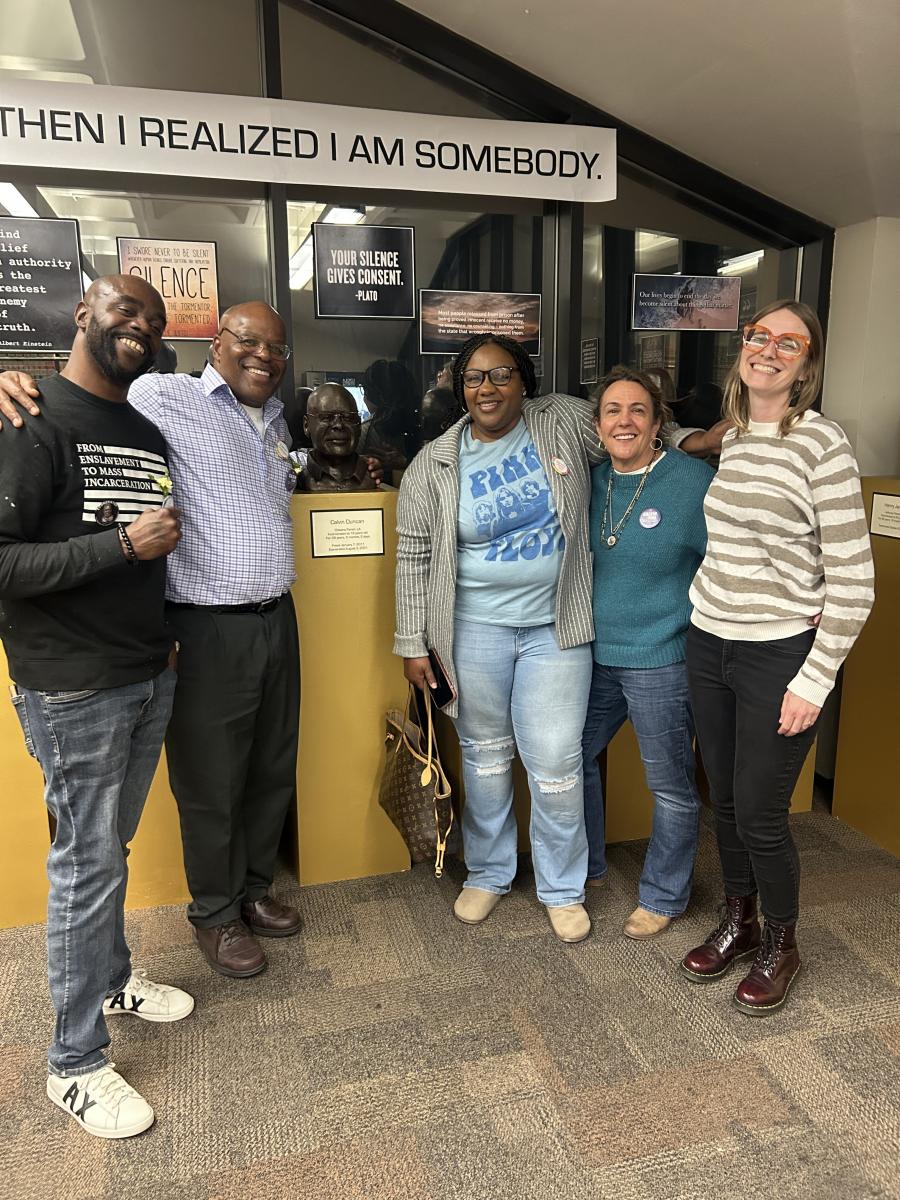 Robert Jones, Calvin Duncan, Kendra Jones, Pamela Terrebonne and Emily Rattler, Calvin's campaign manager who was great at getting Calvin elected Clerk of Criminal Court in Orleans Parish!